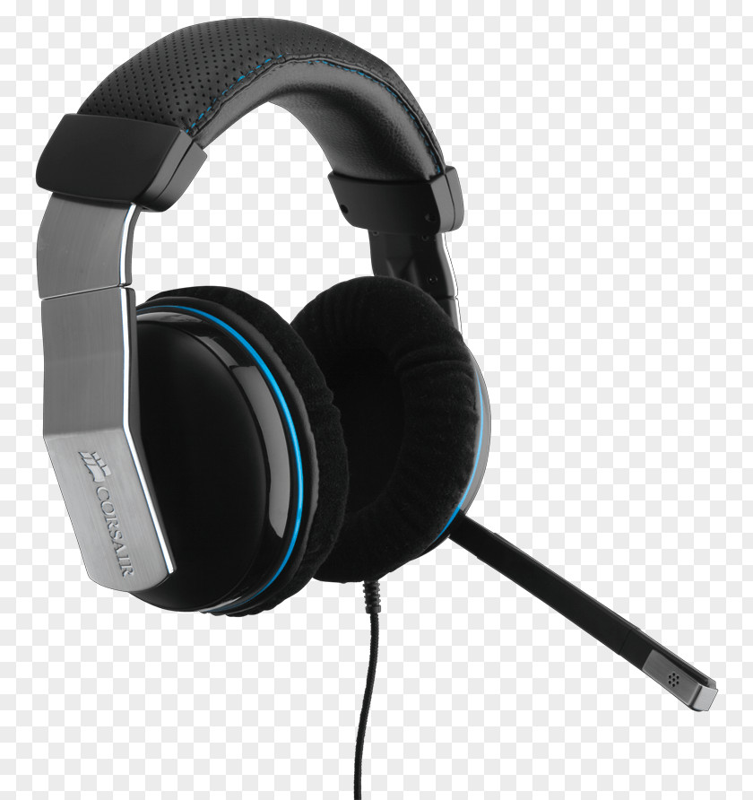 Headphones Corsair Headset Vengeance 1500 Dolby 7.1 USB Gaming Components Audio Video Game PNG