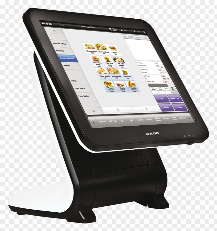 Laptop Point Of Sale Computer Software Touchscreen Card Reader PNG