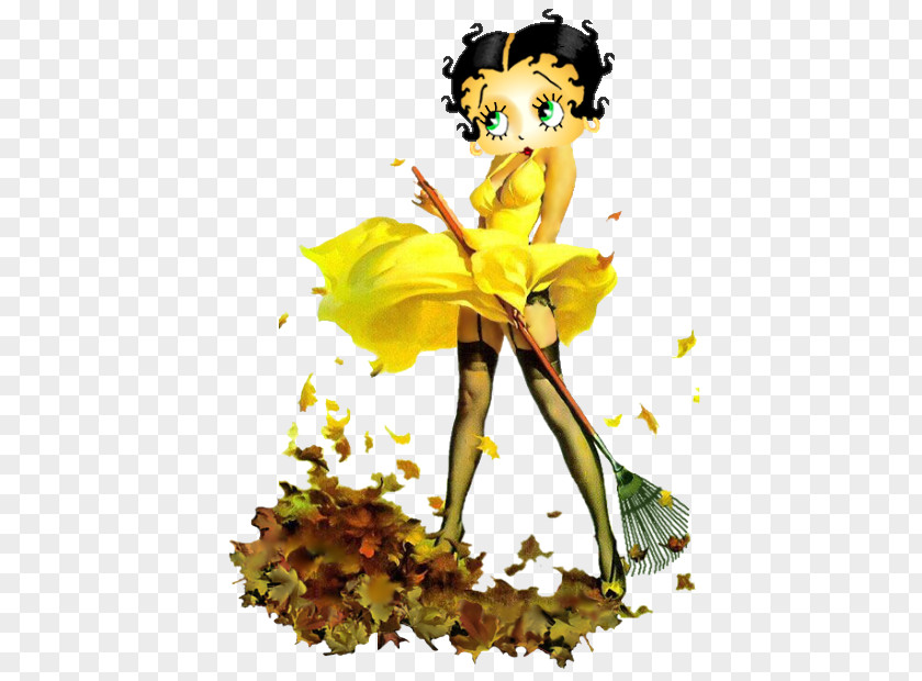 Autumn Betty Boop Pin-up Girl Image PNG