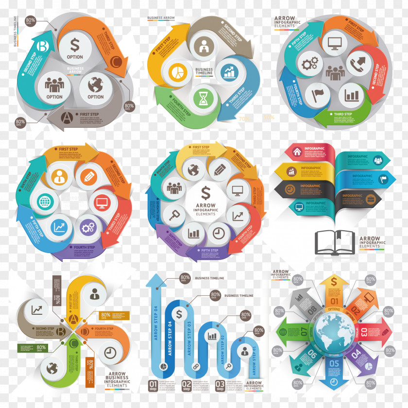 Business Vector Chart Infographic Diagram PNG