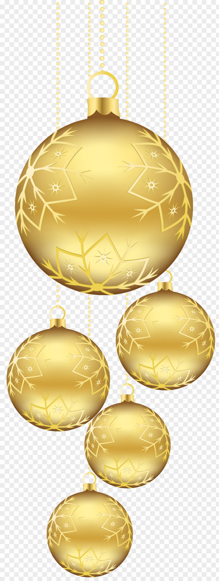 Christmas Golden Balls Ornaments Picture Ornament Gold Clip Art PNG