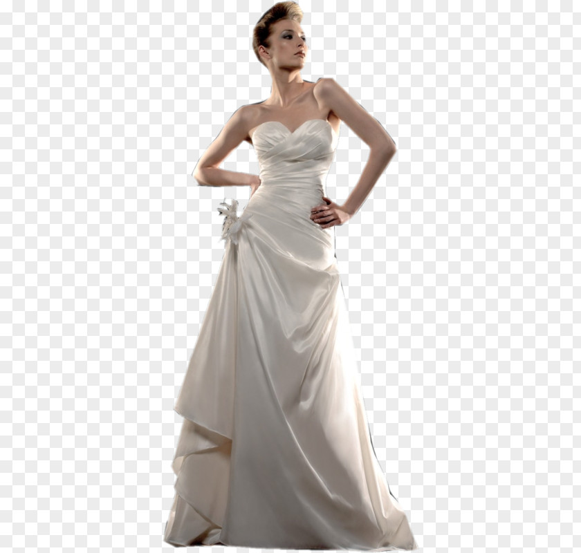 Dress Wedding Bride Evening Gown Woman PNG