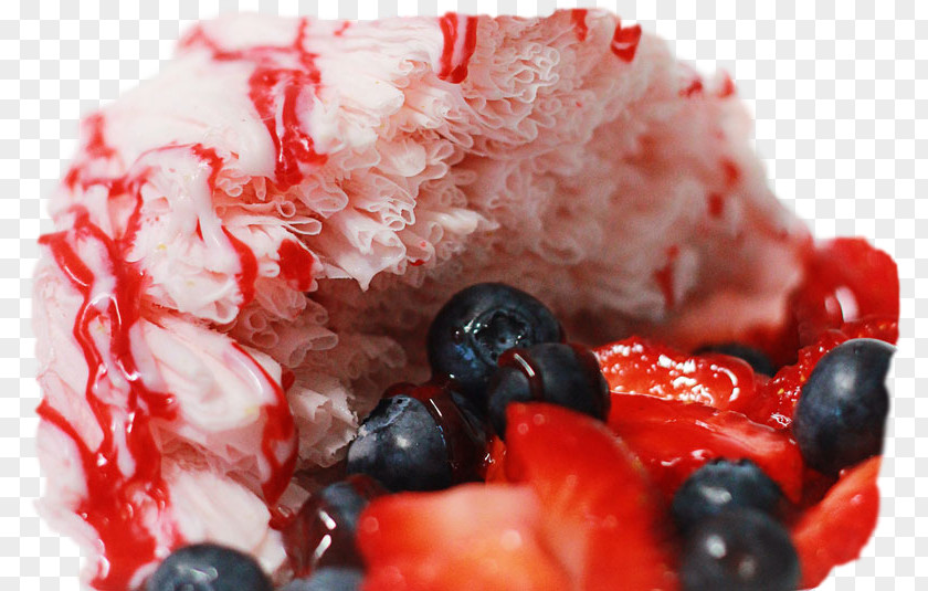 Ice Cream Matcha Frozen Yogurt Strawberry Baobing PNG