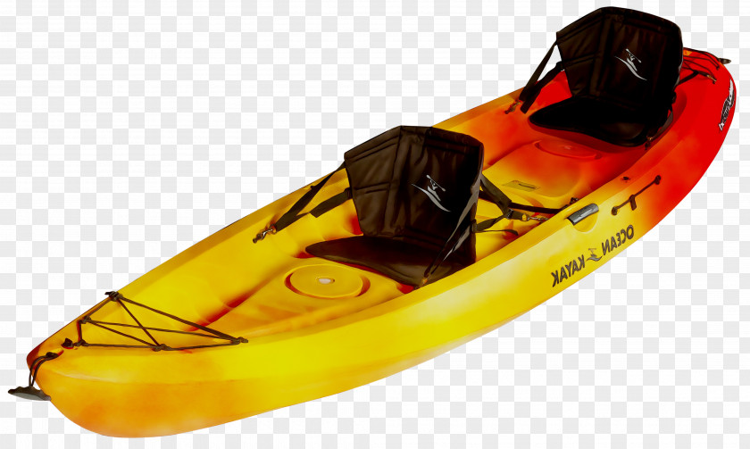 Sea Kayak Boat Yellow Product PNG