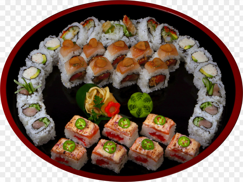 Sushi Platter California Roll Gimbap Big Catch Take-out PNG