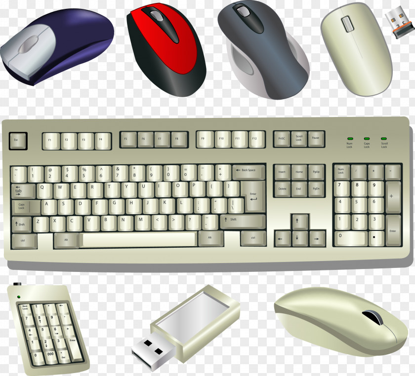 Vector Keyboard Computer Mouse Icon PNG