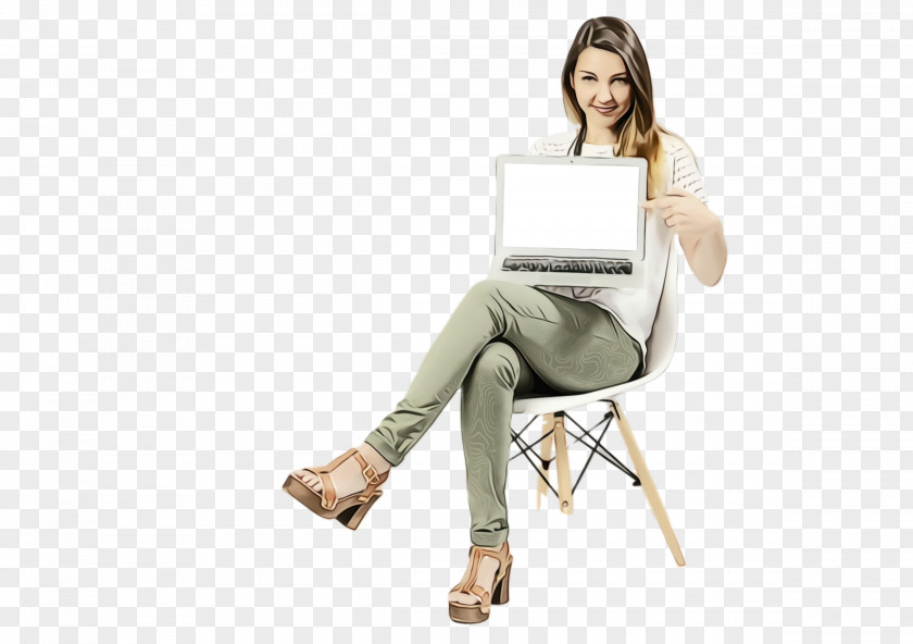 Chair Beige Sitting Leg Furniture Leggings PNG