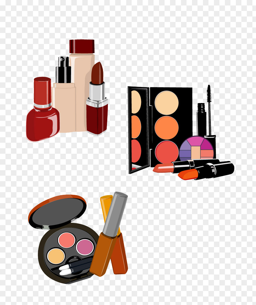 Makeup Cosmetics Lipstick Brush Eyelash PNG