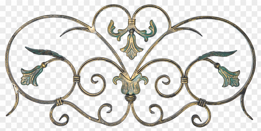 Metal Rosette Fence Cartoon PNG