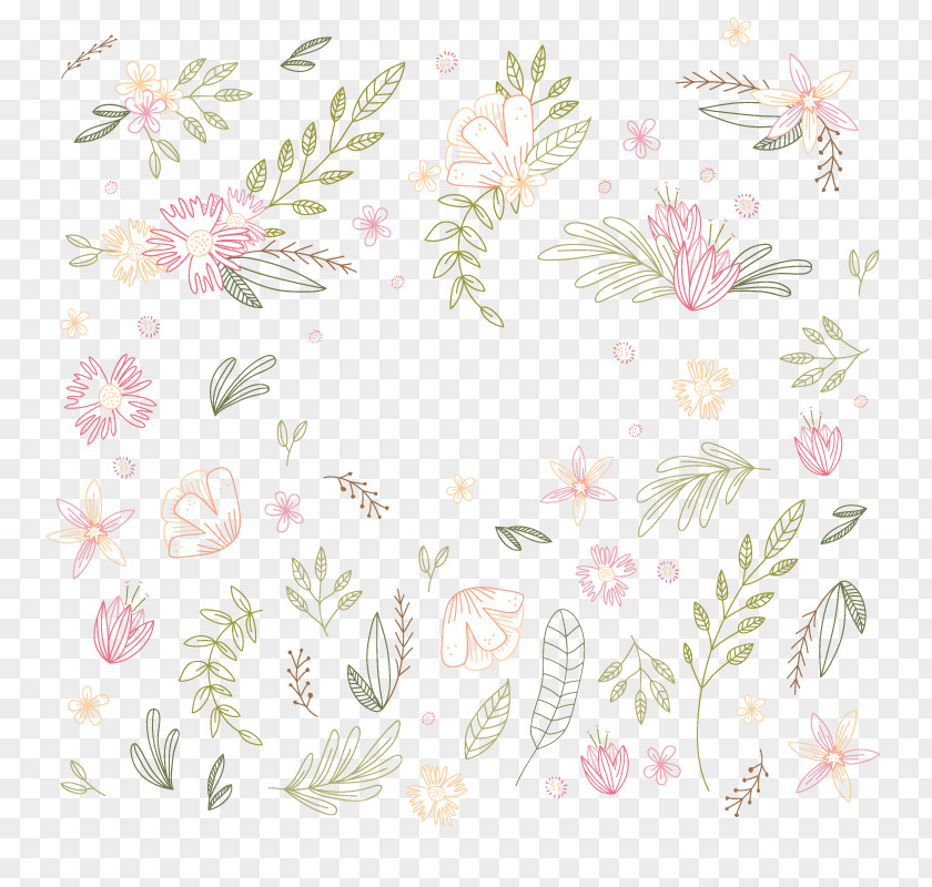Vector Pink Flowers Flower PNG