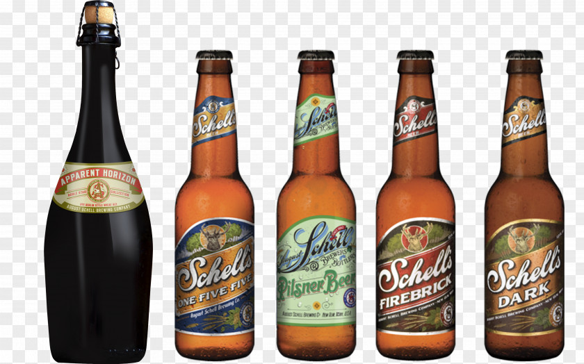 Beer Bottle August Schell Brewing Company Artisau Garagardotegi PNG