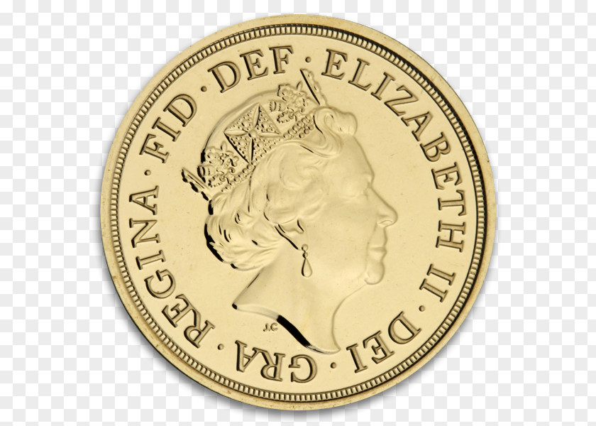 Coin Royal Mint Half Sovereign Bullion PNG