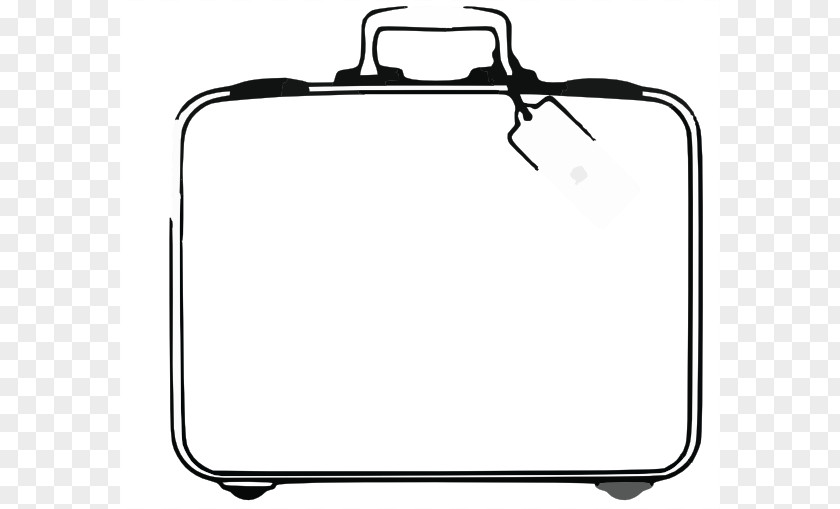 Luggage Cliparts Suitcase Baggage Travel Black And White Clip Art PNG