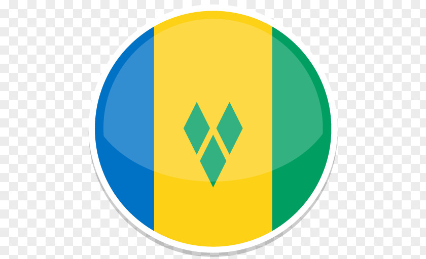 Saint Vincent And The Grenadines Area Symbol Yellow Green PNG