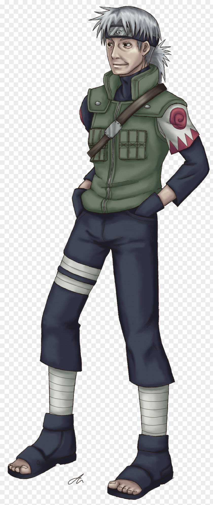 Sakumo Hatake Figurine Mercenary Cartoon Profession Character PNG
