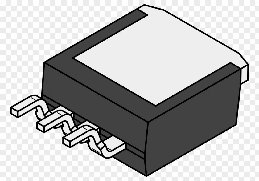 Bottom TO-263 Integrated Circuits & Chips Surface-mount Technology Chip Carrier Transistor PNG