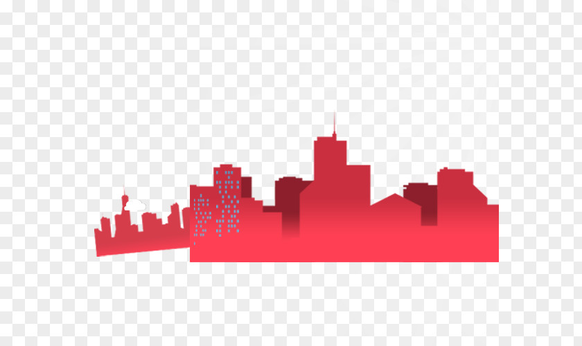 Cartoon City Silhouette Drawing PNG