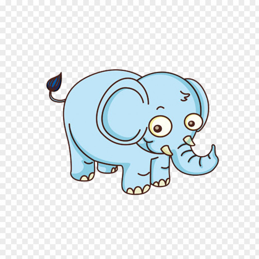 Free Small Blue Elephant To Pull Material Indian PNG