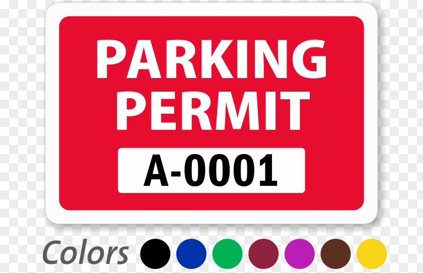 Permit Car Park Parking Decal Vehicle PNG