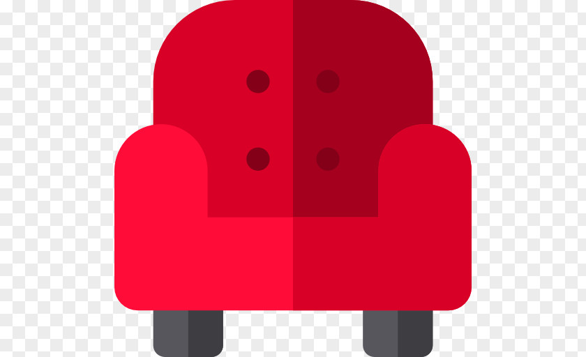 Red Seat Chair Clip Art PNG