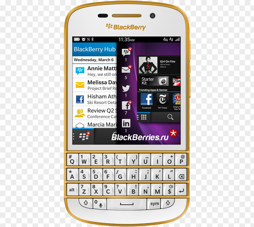 Smartphone BlackBerry Z10 4G 10 QWERTY PNG