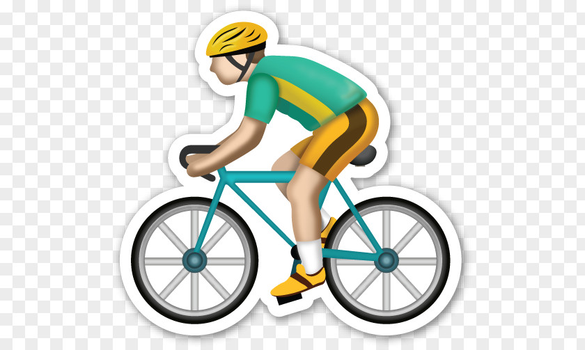 Emoji Sticker Emoticon Bicycle Sport PNG