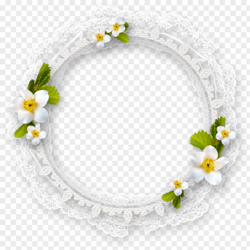 Lei Headgear Background Flower Frame PNG