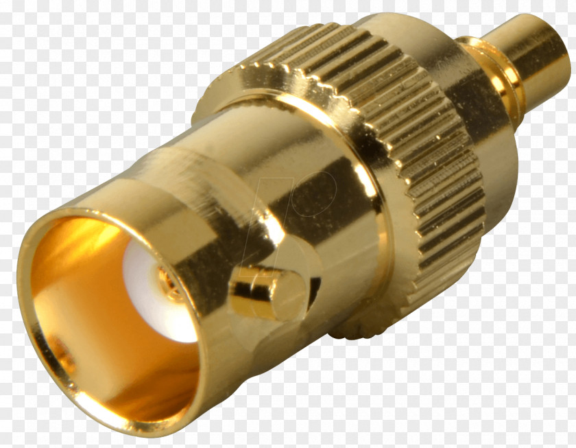 Bus BNC Connector Adapter SMC Brass PNG