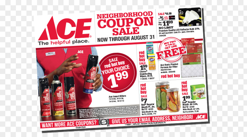 Promo Flyer Coupon Green Mountain Ace Hardware Discounts And Allowances Advertising PNG