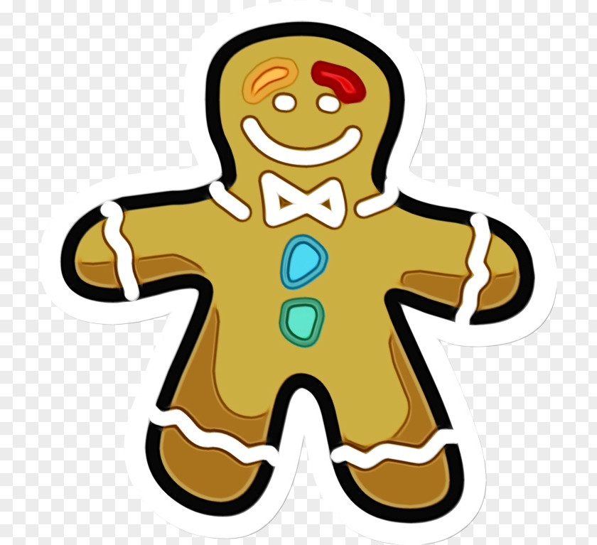 Sticker Gingerbread Cartoon PNG