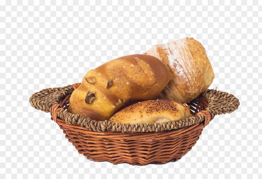 A Basket Of Bread Croissant Breakfast Pain Au Chocolat Bakery PNG