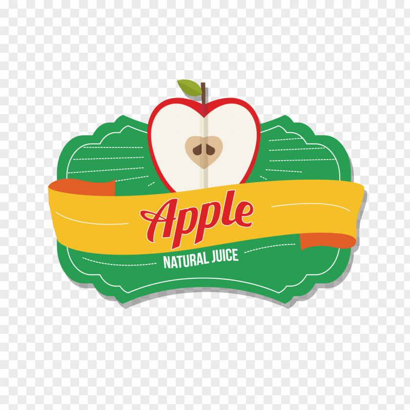 Apple Juice Label Vector Fruit PNG