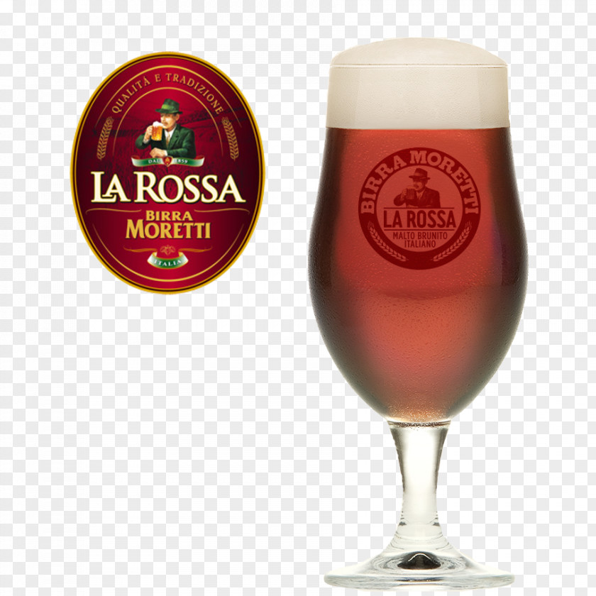 Beer Ale Birra Moretti Imperial Pint Glass PNG