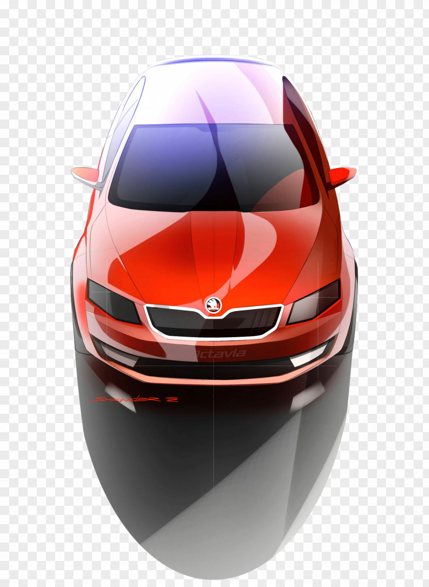 Car Škoda Mid-size Compact Concept PNG