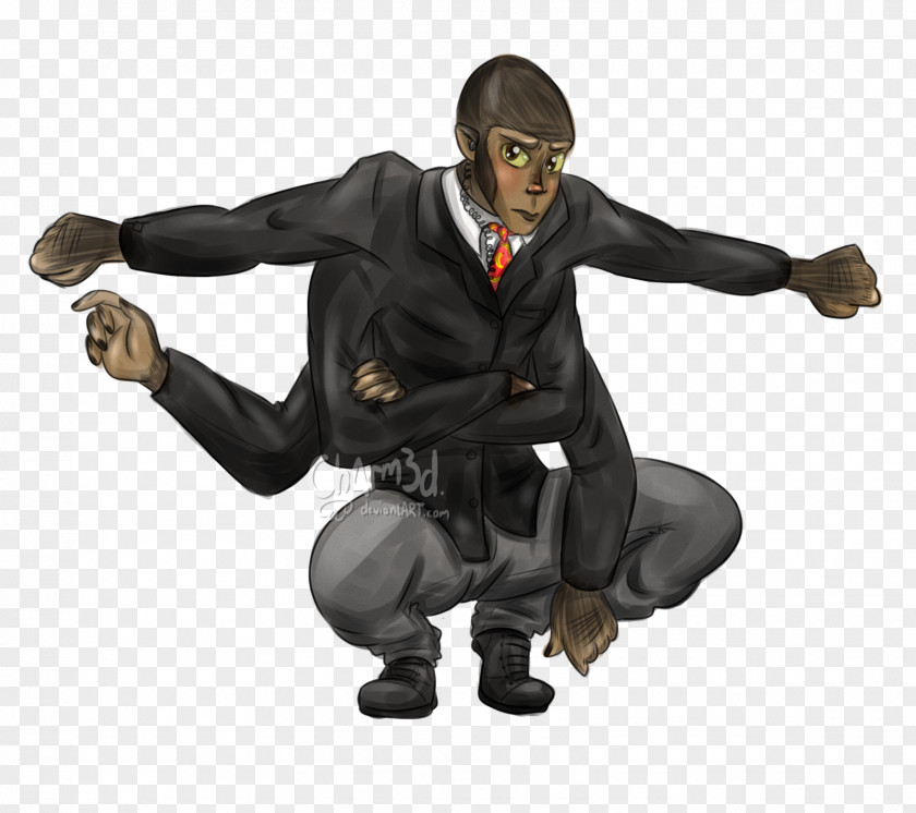 Deviantart Monkey Figurine Aggression Character PNG