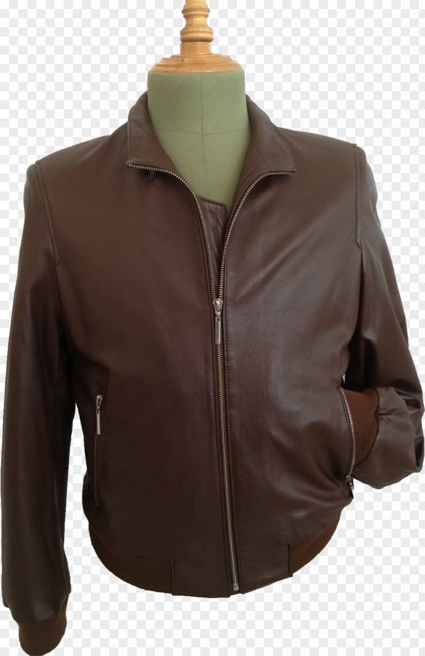 Jacket Leather Sleeve Neck PNG