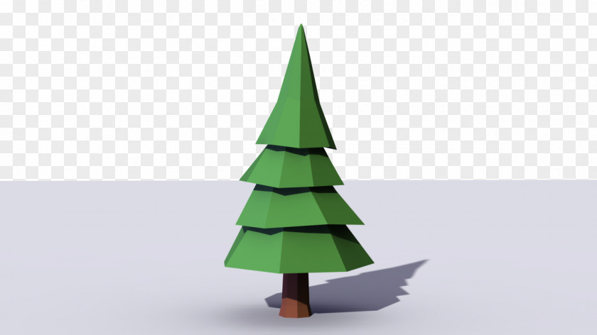 Low Poly Christmas Tree Fir Conifers Scots Pine PNG