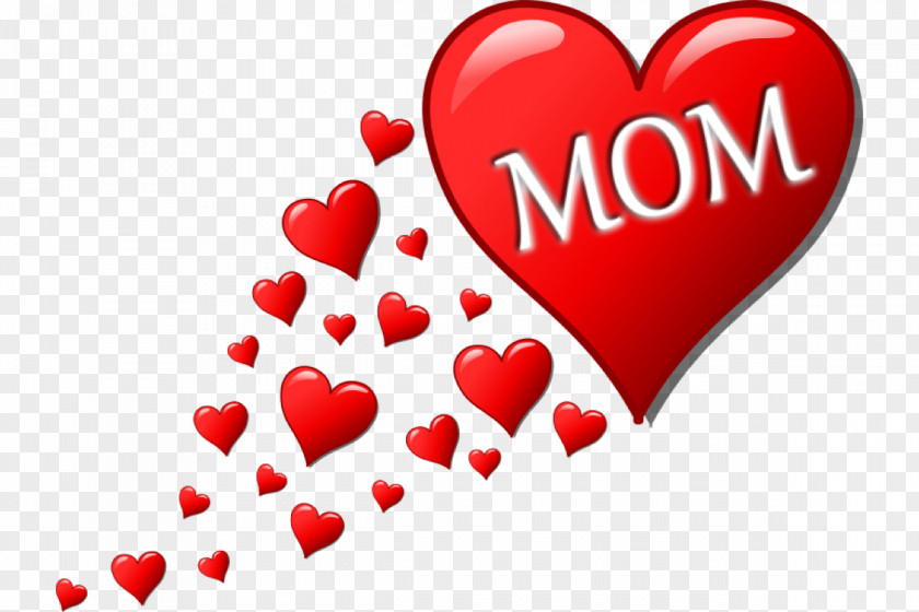 Mother's Day Child Heart Clip Art PNG