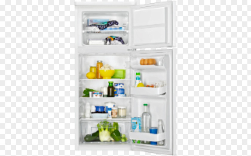 Refrigerator Zanussi Zrt18100wa Freezers Home Appliance PNG