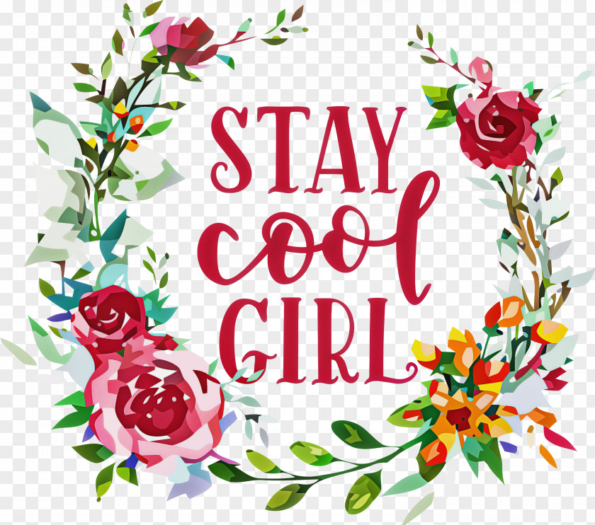 Stay Cool Girl Fashion PNG