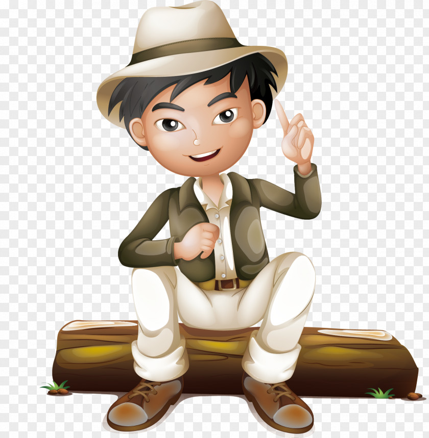 The Child Sitting On Stakes Cartoon Exploration Royalty-free Illustration PNG