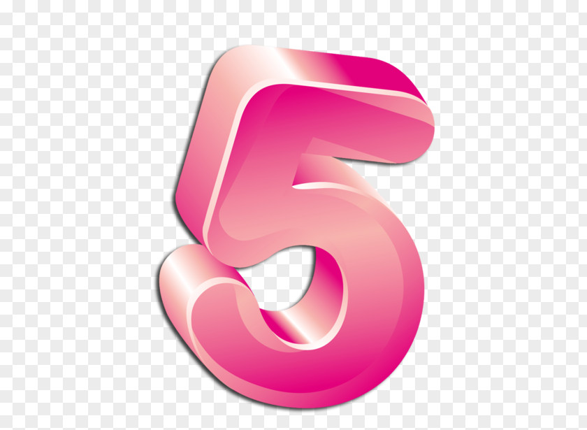 5 Number Numerical Digit Alphabet Letter PNG