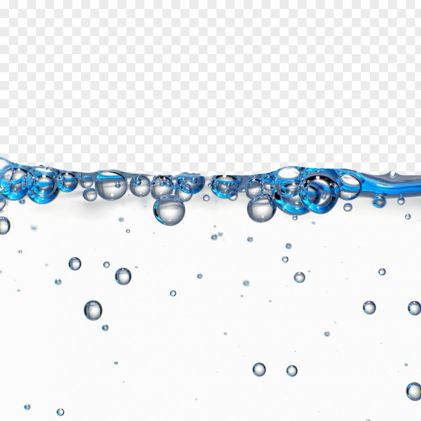 Blue Water Bubbles Filter Purification Bubble PNG