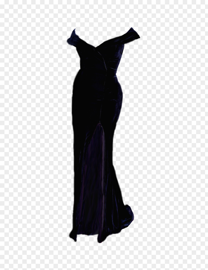 Dress Shoulder Velvet Gown PNG