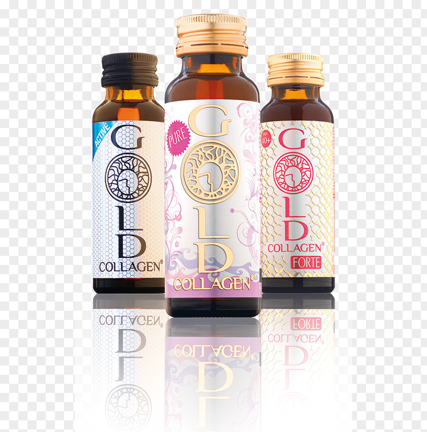 Gold Drink Collagen Dietary Supplement Dermis Skin Hyaluronic Acid PNG
