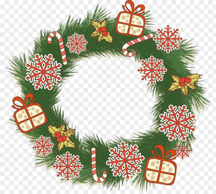 Santa Claus Christmas Ornament Wreath Advent PNG