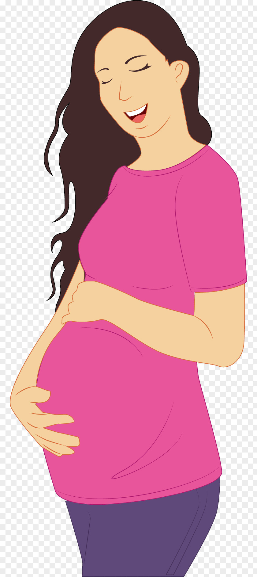 Vector Illustration Of Pregnant Women Pregnancy Mother Clip Art PNG