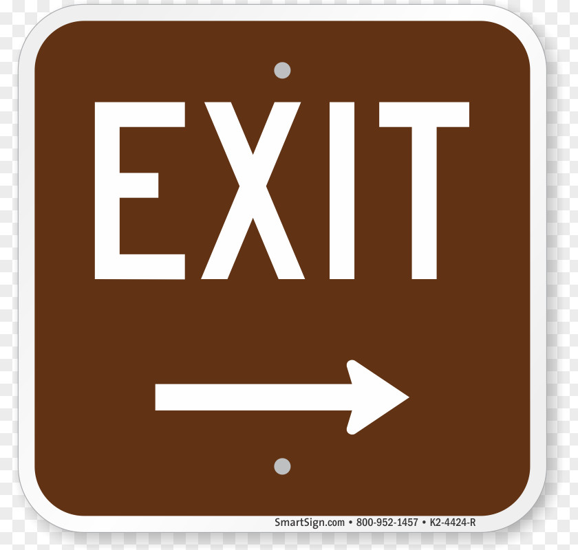 Exit Sign Emergency Car Park Safety PNG