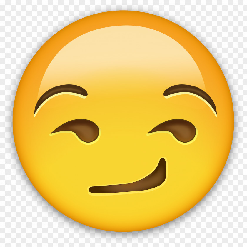 Face IPhone Emoji Smirk Sticker Emoticon PNG