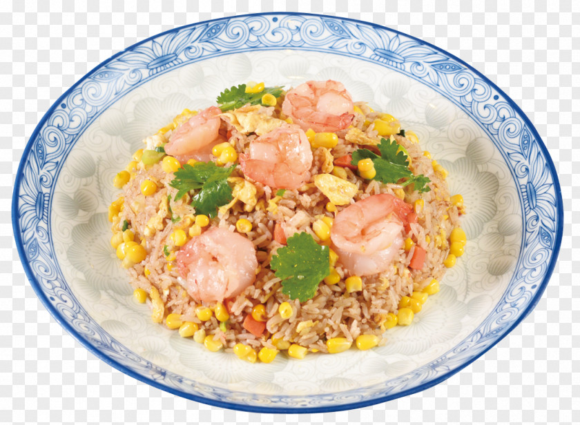 Fried Shrimp Thai Rice Yangzhou Nasi Goreng Cuisine PNG